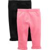 imageSimple Joys by Carters Baby Girls 4Pack PantBlackGrey HeartsPinkWhite Floral