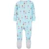 imageSimple Joys by Carters Girls 3Pack Snug Fit Footed Cotton PajamasBallerinaBeesMoon
