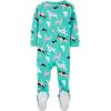 imageSimple Joys by Carters Toddlers and Baby Boys SnugFit Footed Cotton Pajamas Pack of 3Navy SpaceRust StripeTurquoise Green Dogs