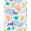 imageSimple Joys by Carters Toddlers and Baby Boys SnugFit Footed Cotton Pajamas Pack of 3Sea LifeSharkTie Dye