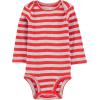 imageSimple Joys by Carters Unisex Babies LongSleeve BodysuitBlueGrey TrucksRed Stripe