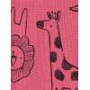 imageSimple Joys by Carters babygirls 2way Zip Thermal Footed Sleep and Play Pack of 2Dark Rose Forest AnimalsGrey Strawberries