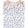 imageSimple Joys by Carters BabyBoys LongSleeve Bodysuit Pack of 5BodysuitBlueGrey HeatherNavy StripeOrangeWhite Sailboats