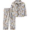 imageSimple Joys by Carters babyboys 2piece Coat Style Pajama SetGrey Moose