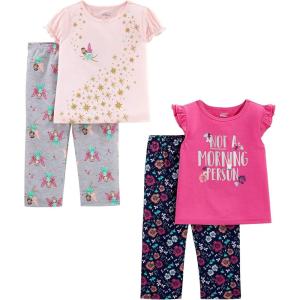 imageSimple Joys by Carters girls 4piece Polyester Pajama SetFairyFloralText Print