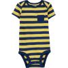 imageSimple Joys by Carters BabyBoys 6Pack ShortSleeve BodysuitColor BlockRugby Stripe