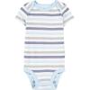 imageSimple Joys by Carters BabyBoys 6Pack ShortSleeve BodysuitMulticolorDinosaurSportsStripe