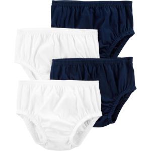 imageSimple Joys by Carters BabyGirls 4Pack Diaper CoversNavyWhite