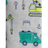 imageSimple Joys by Carters babyboys LooseFit Polyester Jersey Footed PajamasBlue AlligatorDark Grey Fun FoodGrey Trucks
