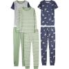Green Stripe/Grey Heather/Indigo Wash Dinosaur