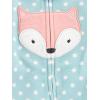 image:imageSimple Joys by Carters babygirls Cotton and Fleece Footed Sleep and Play Pack of 2Blue FoxPeach Animal
