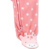 image:imageSimple Joys by Carters babygirls Cotton and Fleece Footed Sleep and Play Pack of 2Charcoal Forest AnimalsLight Pink Dots