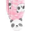 image:imageSimple Joys by Carters babygirls Cotton and Fleece Footed Sleep and Play Pack of 2Pink Heather PandaWhite Hearts