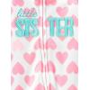 image:imageSimple Joys by Carters babygirls Cotton and Fleece Footed Sleep and Play Pack of 2Pink Heather PandaWhite Hearts