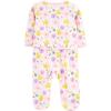 image:imageSimple Joys by Carters babygirls Cotton and Fleece Footed Sleep and Play Pack of 2Purple LlamaWhite Floral