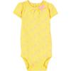 image:imageSimple Joys by Carters BabyGirls 6Pack ShortSleeve BodysuitPinkYellow