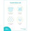image:imageSimple Joys by Carters babygirls Shortsleeve and Sleeveless Dress Sets Pack of 2Grey HeartsWhite Floral