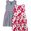 image:imageSimple Joys by Carters babygirls Shortsleeve and Sleeveless Dress Sets Pack of 2Navy StripeRed Poppy Print