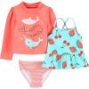 image:imageSimple Joys by Carters BabyGirls 3Piece Assorted Rashguard SetsOrange Sea LifeRed FruitStripe