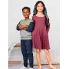 image:imageSimple Joys by Carters Girls 2Pack LongSleeve Dress SetGrey FloralPlum