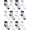 image:imageSimple Joys by Carters babyboys 12pack Neutral Sock LowGreyWhite