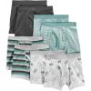 image:imageSimple Joys by Carters boys 8pack UnderwearDark GreyGreen Mini StripeGrey DinosaurStripe