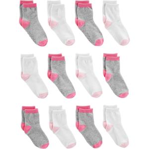 image:imageSimple Joys by Carters babyboys 12pack Neutral Sock LowGreyPinkWhite