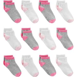 image:imageSimple Joys by Carters babyboys 12pack Neutral Sock LowPinkGreyWhite