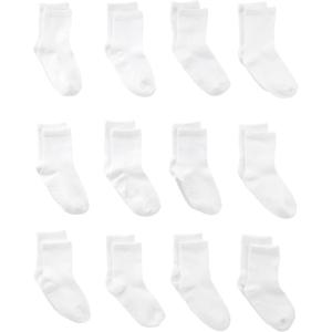 image:imageSimple Joys by Carters babyboys 12pack Neutral Sock LowWhite Crew