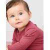 image:imageSimple Joys by Carters babygirls 4pack Longsleeve Textured BodysuitsDusty PinkGreyLight BurgundyWhite Floral