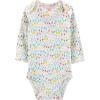 image:imageSimple Joys by Carters babygirls 5pack Longsleeve BodysuitDotsFloralHeartsOwl
