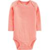 image:imageSimple Joys by Carters babygirls 5pack Longsleeve BodysuitGreyMint GreenNavyPeachPink