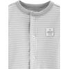 image:imageSimple Joys by Carters unisexbaby Neutral 2pack Cotton Footed Sleep and PlayLight Grey Mini StripeWhite Elephant