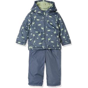 image:imageSimple Joys by Carters babygirls 2piece Snowsuit Set Winter Jacket and Skibib PantsSlate Grey Dinosaur