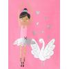 image:imageSimple Joys by Carters Girls 4piece Polyester PajamasBlack BallerinaLight PinkPink CowSwans