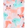 image:imageSimple Joys by Carters Girls 4piece Polyester PajamasBlue Text PrintLight Pink FloralPink Forest Animals