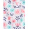 image:imageSimple Joys by Carters Girls 4piece Polyester PajamasBlue Text PrintLight Pink FloralPink Forest Animals