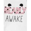 image:imageSimple Joys by Carters Girls 4piece Polyester PajamasGrey PandaPink DonutWhite Text PrintDots