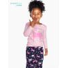 image:imageSimple Joys by Carters Girls 4piece Polyester PajamasMint Green PuppyNavyPink UnicornWhite Dogs