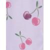 image:imageSimple Joys by Carters girls LooseFit Flame Resistant Fleece Footed PajamasFloral Cherry