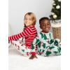 image:imageSimple Joys by Carters unisexchild Holiday Loosefit Flame Resistant Fleece Footed PajamasLight Grey SantaMint Green Christmas Print