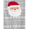 image:imageSimple Joys by Carters unisexchild Holiday Loosefit Flame Resistant Fleece Footed PajamasLight Grey SantaMint Green Christmas Print