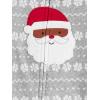 image:imageSimple Joys by Carters unisexchild Holiday Loosefit Flame Resistant Fleece Footed PajamasLight Grey SnowflakeMint Green Christmas Print
