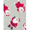 image:imageSimple Joys by Carters unisexchild Holiday Loosefit Flame Resistant Fleece Footed PajamasSanta  Trees