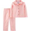 image:imageSimple Joys by Carters Baby Boys 2piece Coat Style Pajama SetPink White Dots