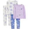 image:imageSimple Joys by Carters Girls 4piece Polyester PajamasBlue