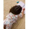 image:imageSimple Joys by Carters Baby and Toddler Girls 2Pack 4th of July TopsBrown DotsDenimWhite Floral