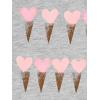 image:imageSimple Joys by Carters Baby and Toddler Girls 2Pack 4th of July TopsGrey HeartsPink DinosaurWhite Text Print