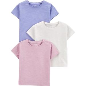 image:imageSimple Joys by Carters Baby and Toddler Girls 2Pack 4th of July TopsLilacRoseWhite