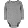 image:imageSimple Joys by Carters Baby 4pack Soft Thermal Long Sleeve BodysuitsBeigeDark GreyGreyIvory